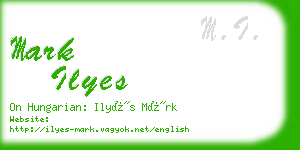 mark ilyes business card